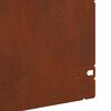 vidaXL Rasenkanten 10 pcs Rostig 103 x 0,05 x 22 cm Wetterfeststahl