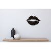 Homemania Wanddekoration Kuss 48x33 cm Stahl Schwarz