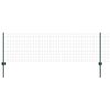 vidaXL Eurozaun mit Pfosten 25 x 0,6 m PVC-beschichteter Stahl Gr&uuml;n