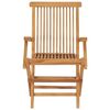 vidaXL Gartenstühle 2 Stk. Klappbar Massivholz Teak