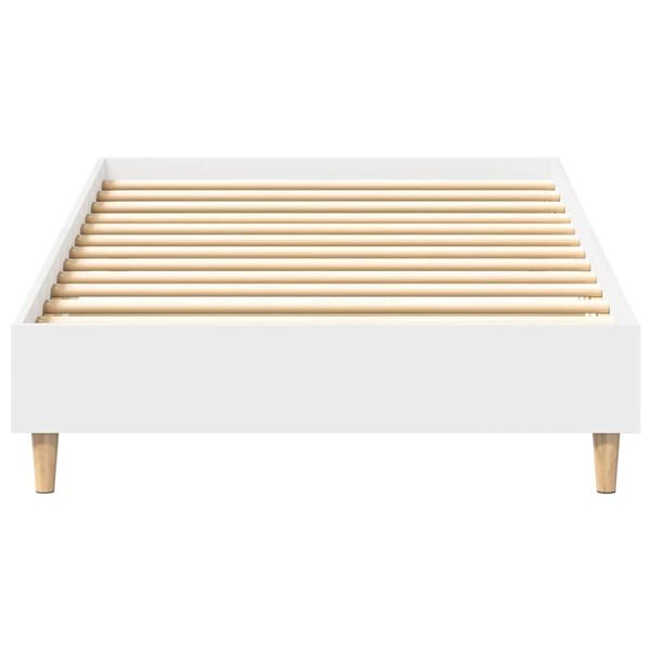 vidaXL Bettgestell ohne Matratze Wei&szlig; 90x190 cm Holzwerkstoff