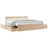 vidaXL Massivholzbett ohne Matratze 200x200 cm Kiefer