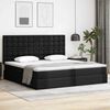 vidaXL Aufbewahrungsbett mit Matratze Schwarz 200 x 200 cm Kunstleder