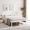 vidaXL Seniorenbett Wei&szlig; 120x190 cm Massivholz Kiefer