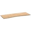 vidaXL Schreibtischplatte Unbehandelt 140x60x2,5 cm Massivholz Eiche
