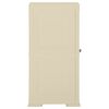vidaXL Kunststoffschrank 40x43x85,5 cm Holzdesign Angora-Weiß