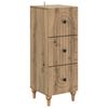 vidaXL Schubladenschrank 33 x 34,5 x 90 cm Holzwerkstoff Artisan-Eiche