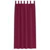 vidaXL Verdunkelungs-Vorh&auml;nge mit Ringen 2 pcs Weinrot 225 x 140 cm