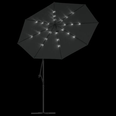 vidaXL Ampelschirm mit Aluminium-Mast 300 cm Anthrazit