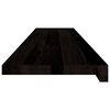 vidaXL Treppenstufen 16 Stk. Dunkelbraun 120x30x2 cm Massivholz Eiche