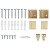 vidaXL Venetianer Jalousie Hellbraun mit Muster 150 x 70 cm PVC