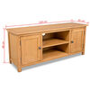 vidaXL TV-Schrank 120x35x48 cm Massivholz Eiche