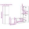 vidaXL TV-Schrankset 6 pcs Ger&auml;ucherte Eiche Holzwerkstoff