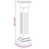 vidaXL Säulen-Pflanzenständer Klassischer Stil Quadratisch MDF