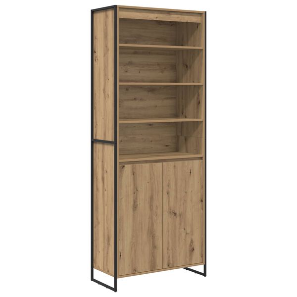 vidaXL Hohe Schr&auml;nke 2 pcs Kunsthandwerk Eiche 79 x 36 x 200 cm