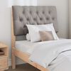 vidaXL Gepolstertes Kopfteil Taupe 80 cm Massives Kiefernholz