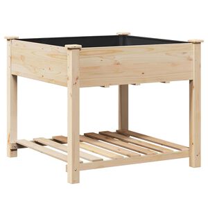 vidaXL Garten-Pflanzgef&auml;&szlig; Beige 90 x 90 x 76,5 cm
