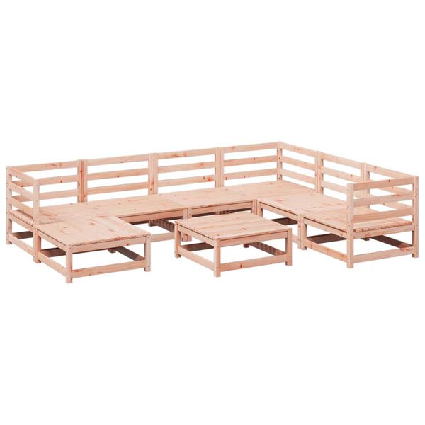 vidaXL 8-tlg. Garten-Sofagarnitur Massivholz Douglasie