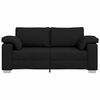 vidaXL Sofa 140cm Schwarz Stoff