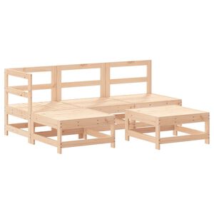 vidaXL 5-tlg. Garten-Lounge-Set Massivholz Kiefer