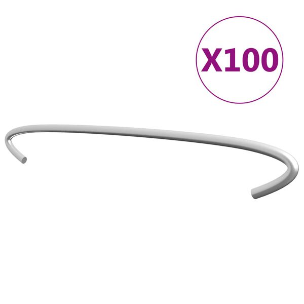 vidaXL Gabionen-Distanzhalter 100 Stk. Verzinkter Stahl 40 cm