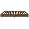 vidaXL Bettgestell ohne Matratze Braun Eichen-Optik 200x200 cm