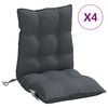 vidaXL Niedriglehner-Auflagen 4 Stk. Anthrazit Oxford-Gewebe