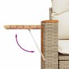 vidaXL Gartensofa-set mit Kissen 11 pcs Beige und Creme Poly-Rattan
