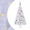 vidaXL K&uuml;nstlicher Weihnachtsbaum Wei&szlig; 150 cm PVC und Stahl