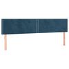 vidaXL Bettgestell ohne Matratze Dunkelblau 120x190 cm Samt