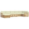 vidaXL Outdoor-Sofagarnitur 7 stk. Wei&szlig; und Creme