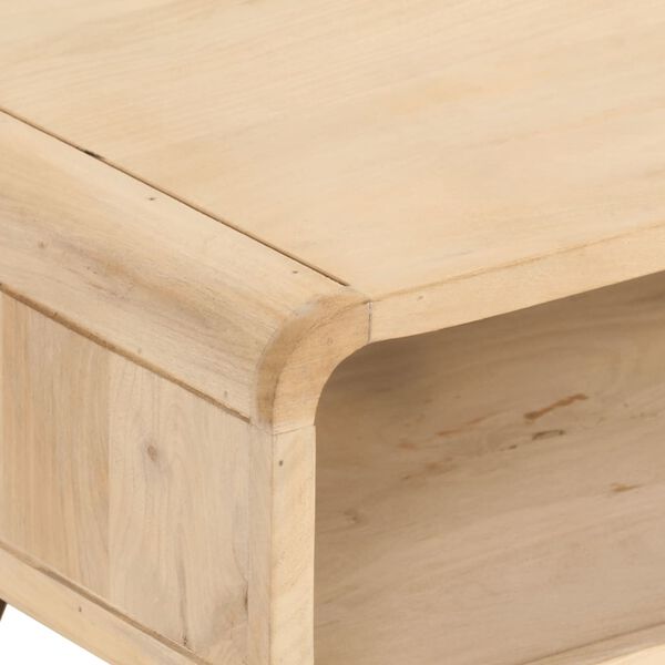vidaXL Couchtisch 95x40x45 cm Massivholz Mango