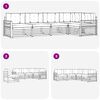 vidaXL Outdoor-Sofagarnitur mit Kissen 5 pcs Natur und Creme