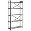 vidaXL B&uuml;cherregal Grau Sonoma 80 x 30 x 155 cm Holzwerkstoff