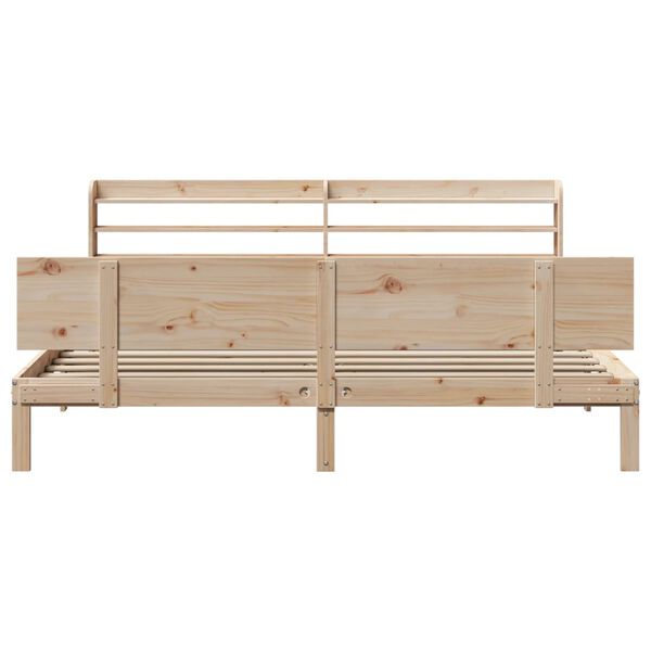 vidaXL Bettgestell mit Kopfteil ohne Matratze 180x200 cm