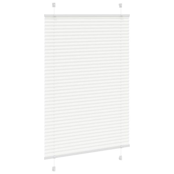 vidaXL Plissee Wei&szlig; 95x100 cm Stoffbreite 94,4 cm Polyester