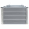 vidaXL Garten-Hochbeet Verzinkter Stahl 320&times;40&times;45 cm Grau