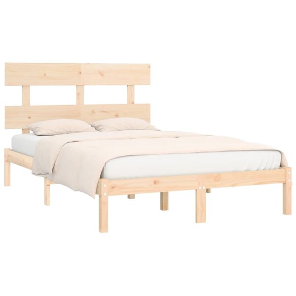 vidaXL Massivholzbett 200x200 cm