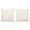 vidaXL Zierkissen 2 Stk. Beige 40x40 cm Mikrofasergewebe