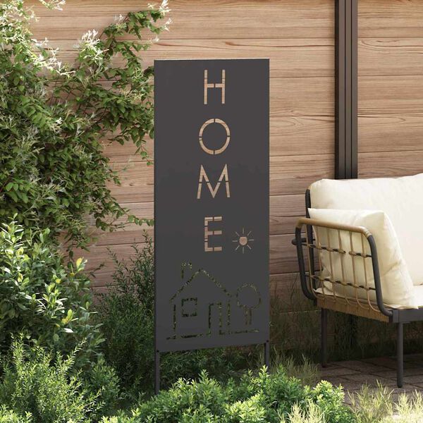 vidaXL Garten Sichtschutz-Leinwand Schwarz 50 x 140 cm