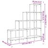 vidaXL B&uuml;cherregal R&auml;uchereiche 122x30x132 cm Holzwerkstoff und Metall