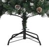 vidaXL K&uuml;nstlicher Weihnachtsbaum Gr&uuml;n 210 cm PVC, Plastik und Stahl