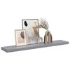 vidaXL Schwebendes Wandregal Grau 120x23,5x3,8 cm MDF