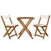vidaXL | Gartenm&ouml;bel Sets | mit Kissen Faltbar 2 pcs Warmer Holzton