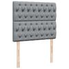 vidaXL Boxspringbett mit Matratze Hellgrau 120x190 cm Stoff