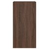 vidaXL TV-Wandschrank mit LED-Leuchten Braun Eichen-Optik 40,5x35x80cm