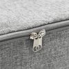 vidaXL Aufbewahrungsbox Stoff 70x40x18 cm Grau