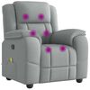vidaXL Massagesessel Hellgrau Stoff