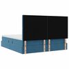 vidaXL Aufbewahrungsbett mit Matratze Dunkelblau 180 x 200 cm Samt