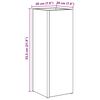 vidaXL Sonnenschirmhalter mit Speicher Graues Sonoma 20 x 20 x 55,5 cm